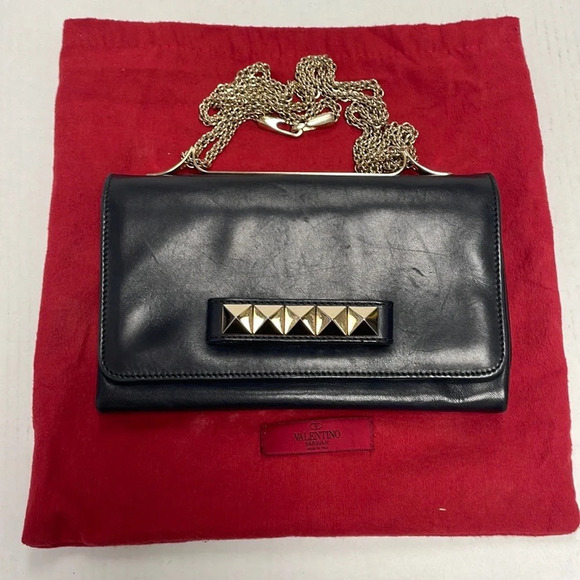 Valentino Nappa Va Va Voom rockstud chain clutch - Picture 4 of 9